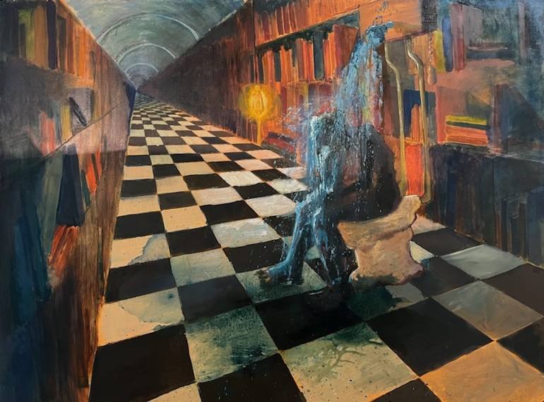 Original Abstract Expressionism Fantasy Paintings by Aidan White