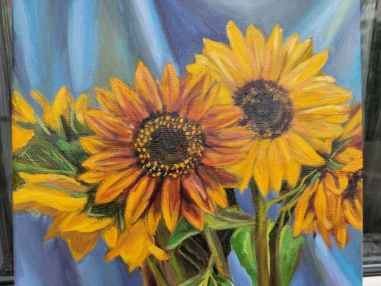 Original Contemporary Floral Painting by Victoria Bordei