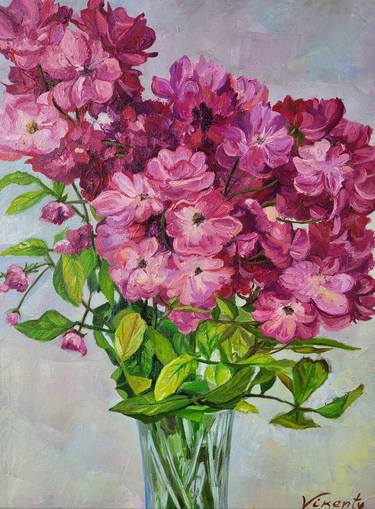 Original Floral Paintings by VICTORIA BORDEI