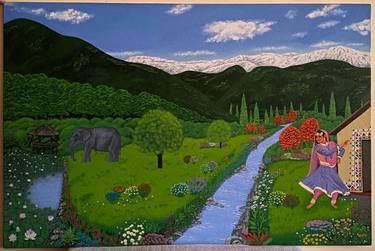 Original Fine Art Landscape Painting by ASHISH KUMAR