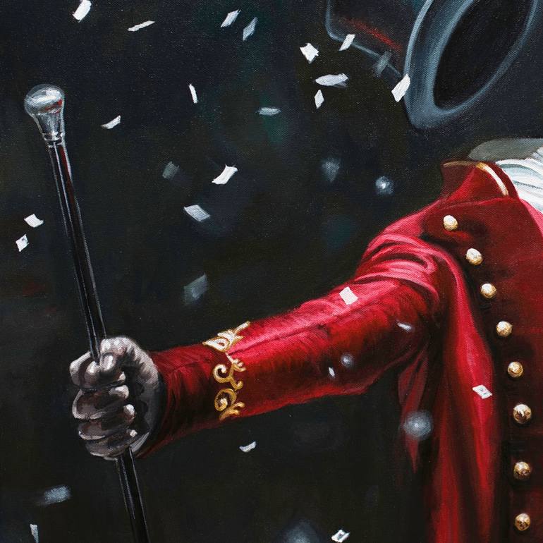 Original Surrealism People Painting by Mrs Steamcloudy