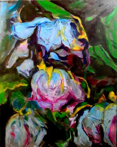Original Figurative Floral Paintings by Krystyna Suchwallo