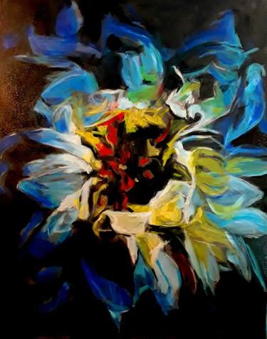 Original Contemporary Floral Paintings by Krystyna Suchwallo