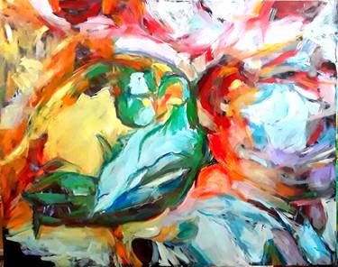 Original Abstract Expressionism Floral Paintings by Krystyna Suchwallo