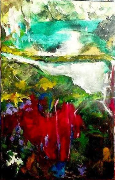 Original Abstract Expressionism Landscape Paintings by Krystyna Suchwallo