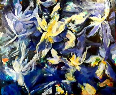 Original Fine Art Floral Paintings by Krystyna Suchwallo