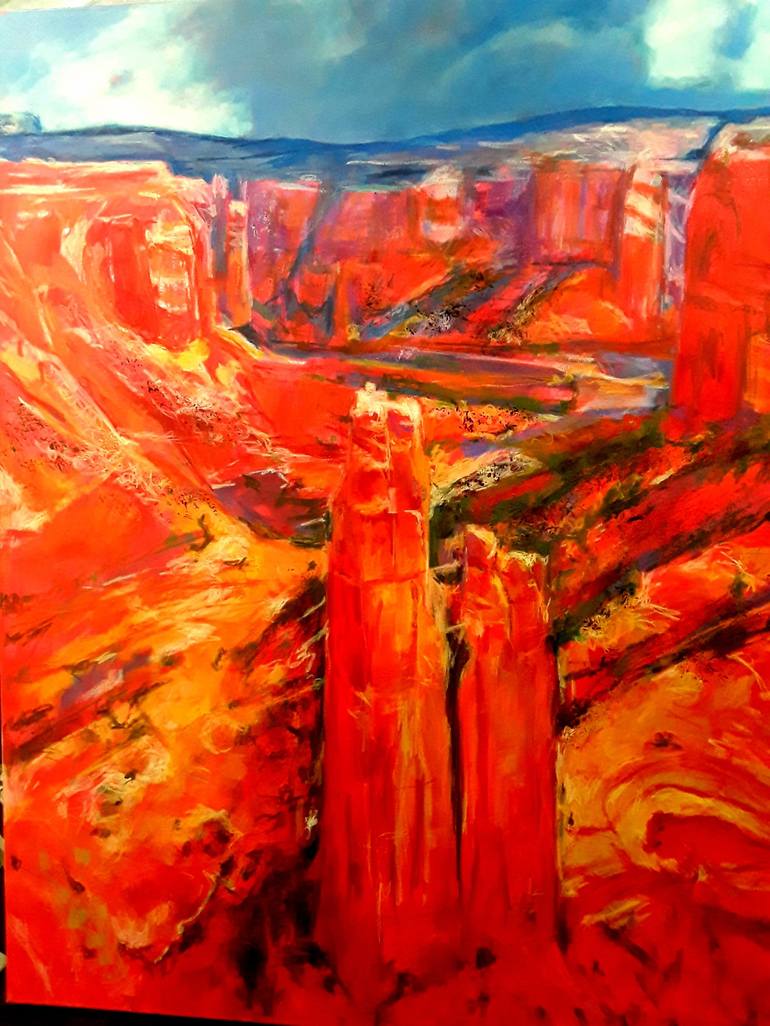 Valley Of Gods Painting By Krystyna Suchwallo 