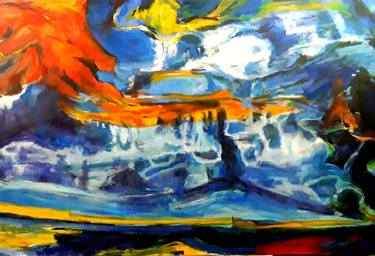 Original Abstract Landscape Paintings by Krystyna Suchwallo