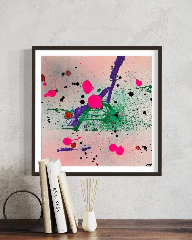 Original Abstract Expressionism Abstract Painting by Gonca Chelsea