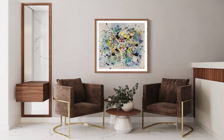 Original Abstract Expressionism Abstract Painting by Gonca Chelsea