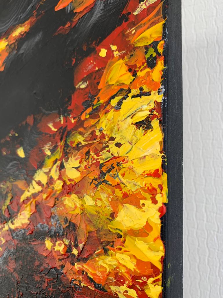 Original Abstract Expressionism Abstract Painting by Stas Smotr