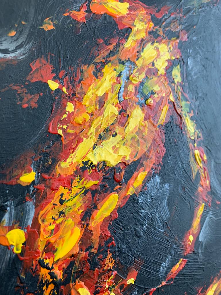 Original Abstract Expressionism Abstract Painting by Stas Smotr