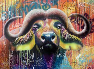 Original Street Art Animal Paintings by Stas Smotr