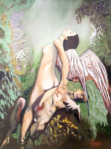 Original Abstract Love Paintings by Iulia Stefan Gaga