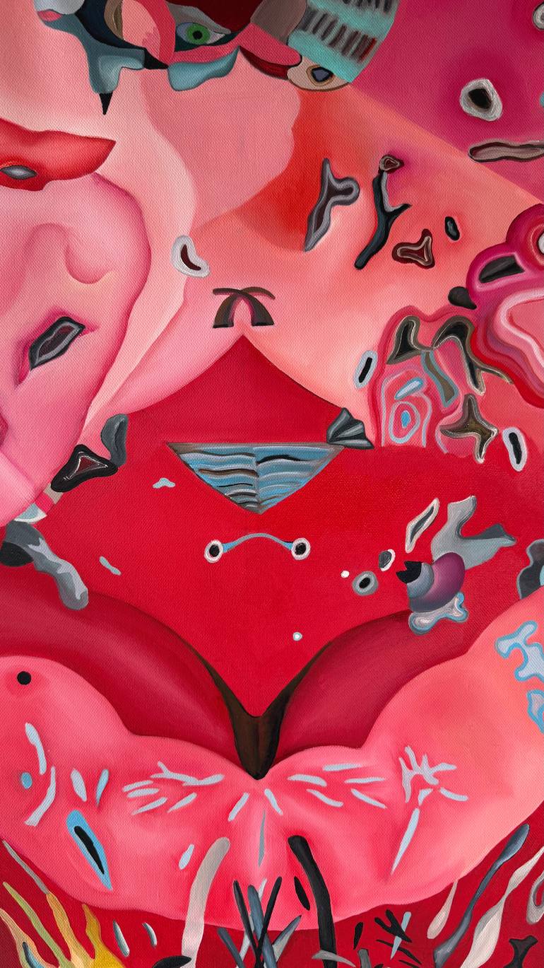 Original Surrealism Abstract Painting by Constantin Roucault