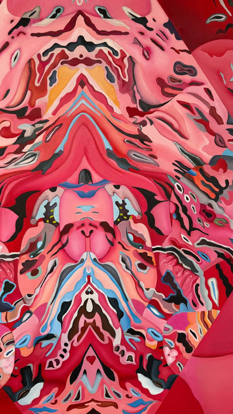 Original Surrealism Abstract Painting by Constantin Roucault