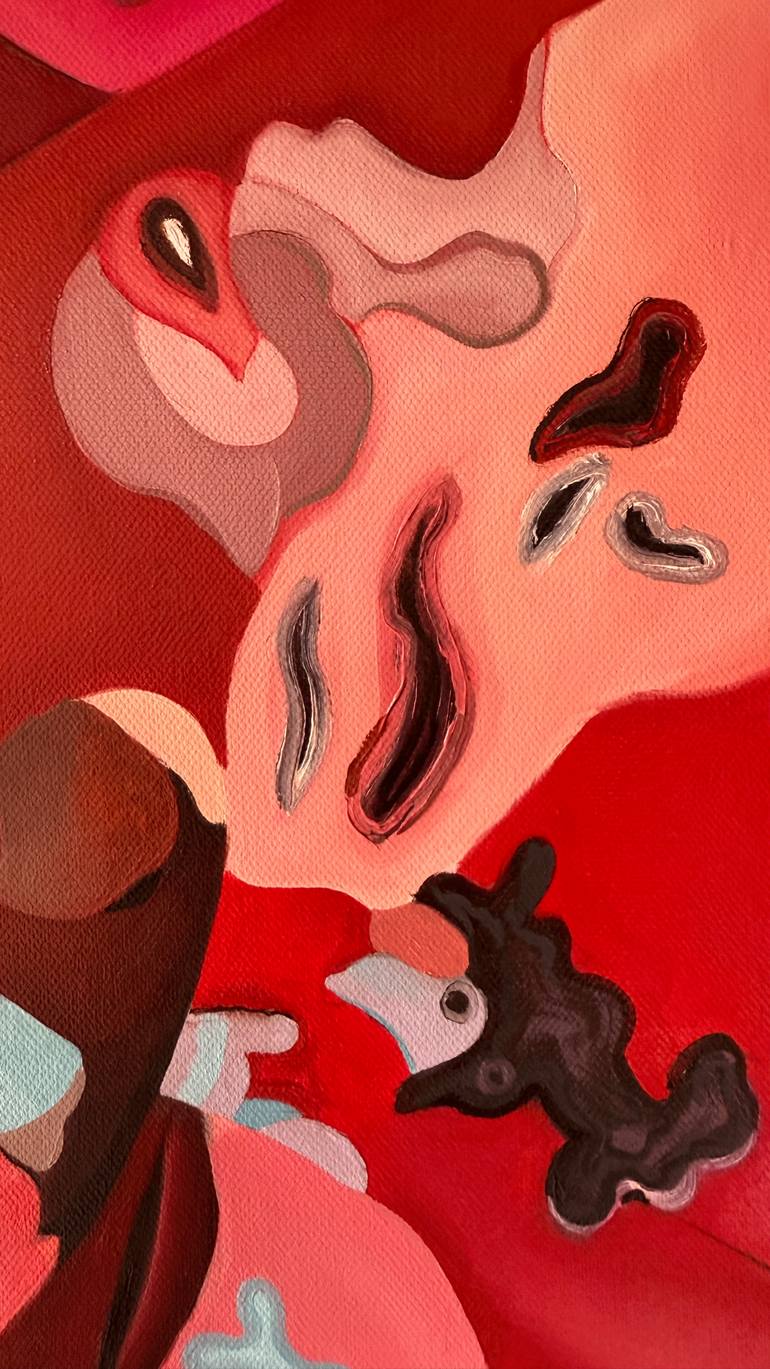 Original Surrealism Abstract Painting by Constantin Roucault