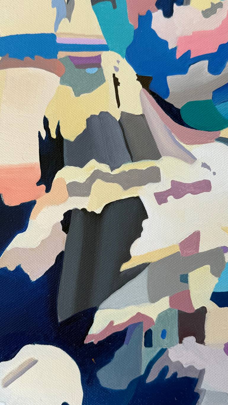Original Abstract Painting by Constantin Roucault