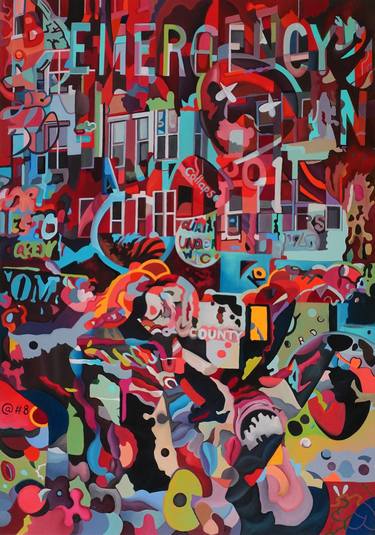 Original Modern Abstract Paintings by Constantin Roucault