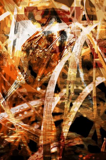 Print of Abstract Love Mixed Media by Ton van Zantvoort