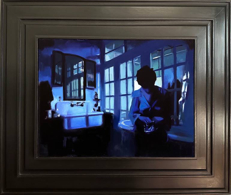 Original Art Deco Light Painting by Sharon Okun