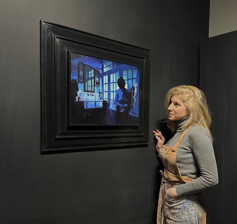 Original Art Deco Light Painting by Sharon Okun