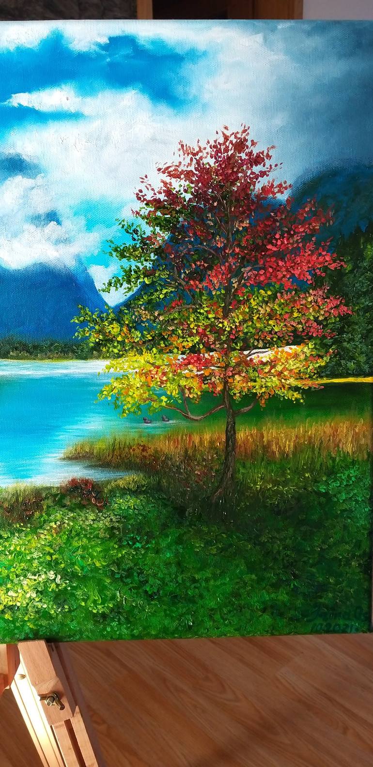 Original Contemporary Landscape Painting by Irina Os