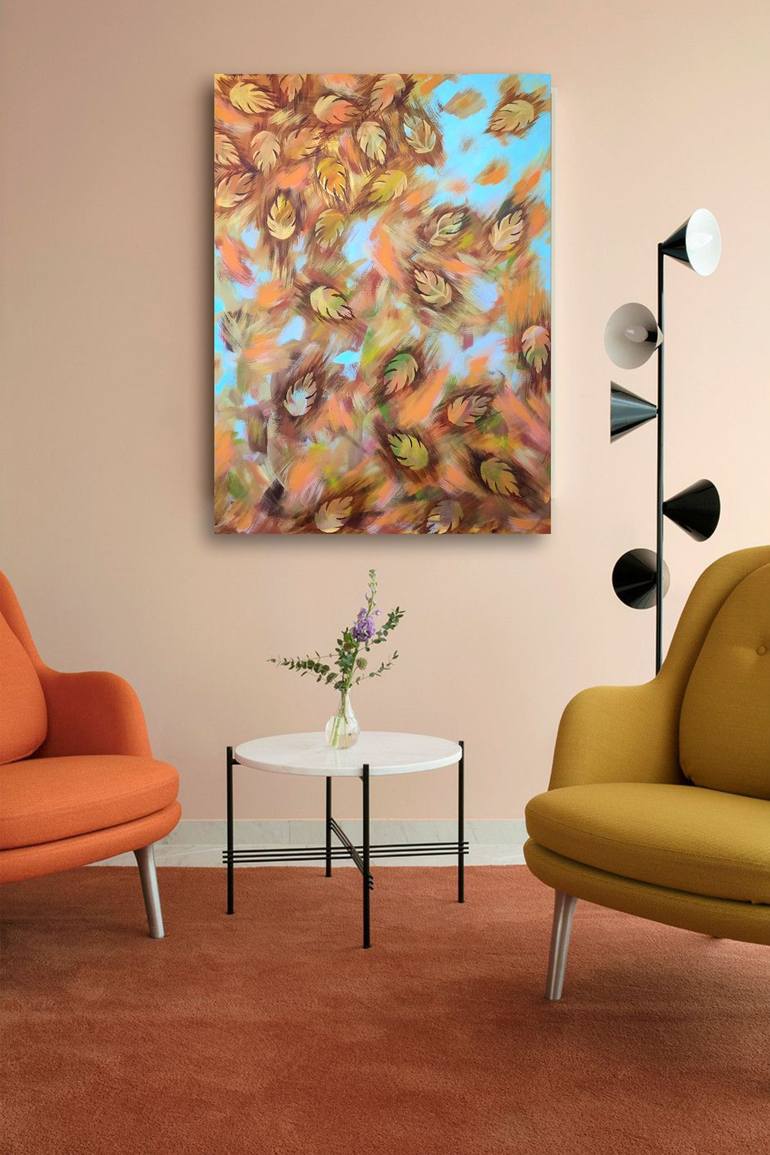 Original Art Deco Abstract Painting by Irina Os