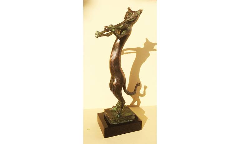 Original Cubism Cats Sculpture by Kristof Toth