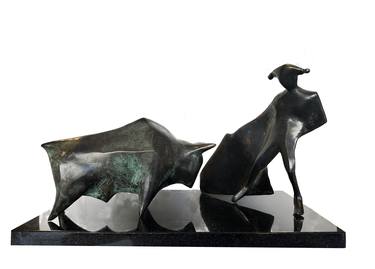 Original Cubism Animal Sculpture by Kristof Toth