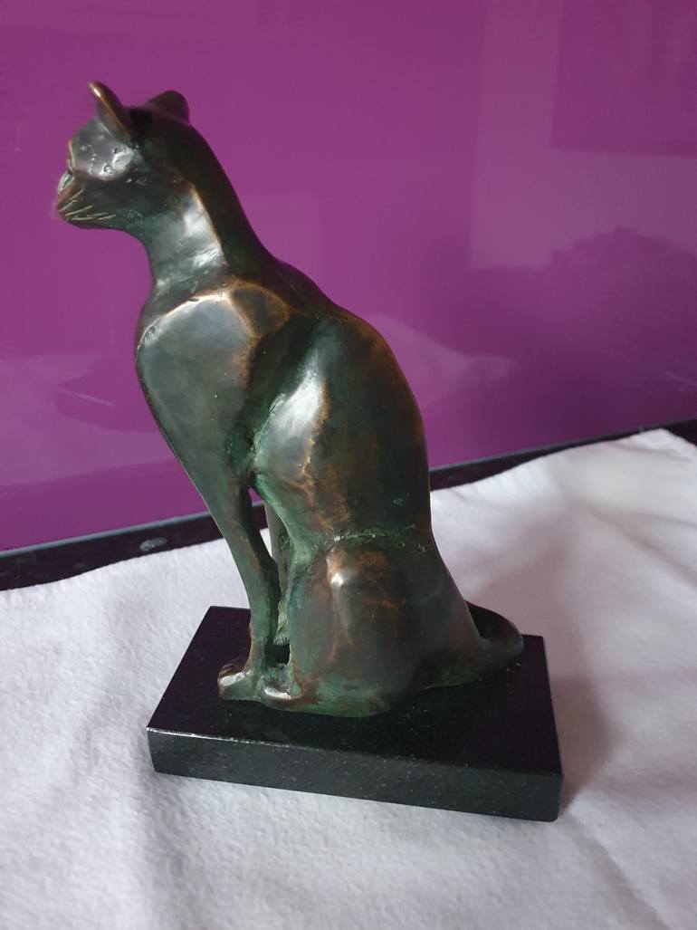 Original Contemporary Cats Sculpture by Kristof Toth
