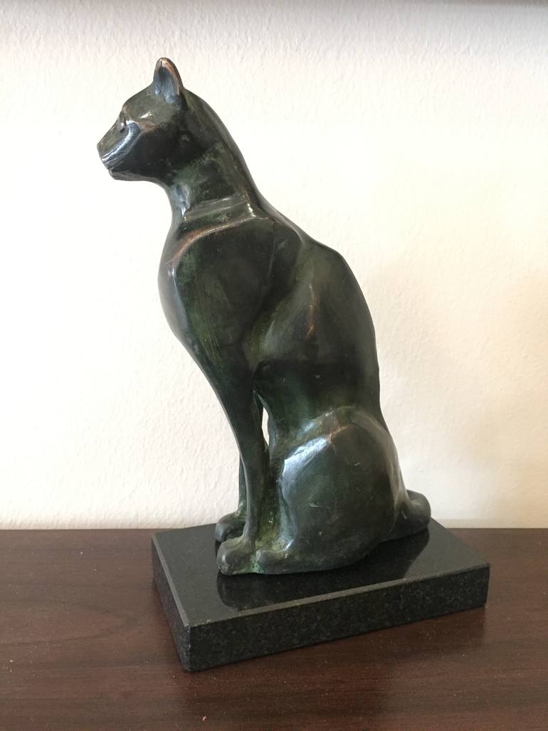 Original Contemporary Cats Sculpture by Kristof Toth