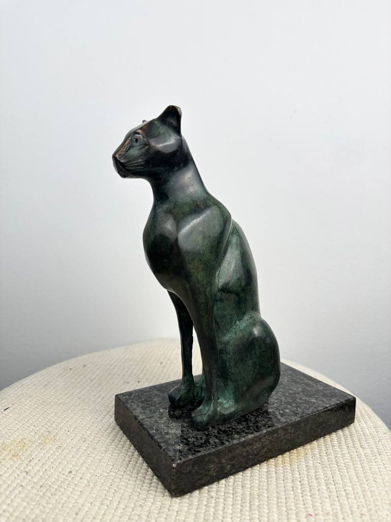 Original Contemporary Cats Sculpture by Kristof Toth