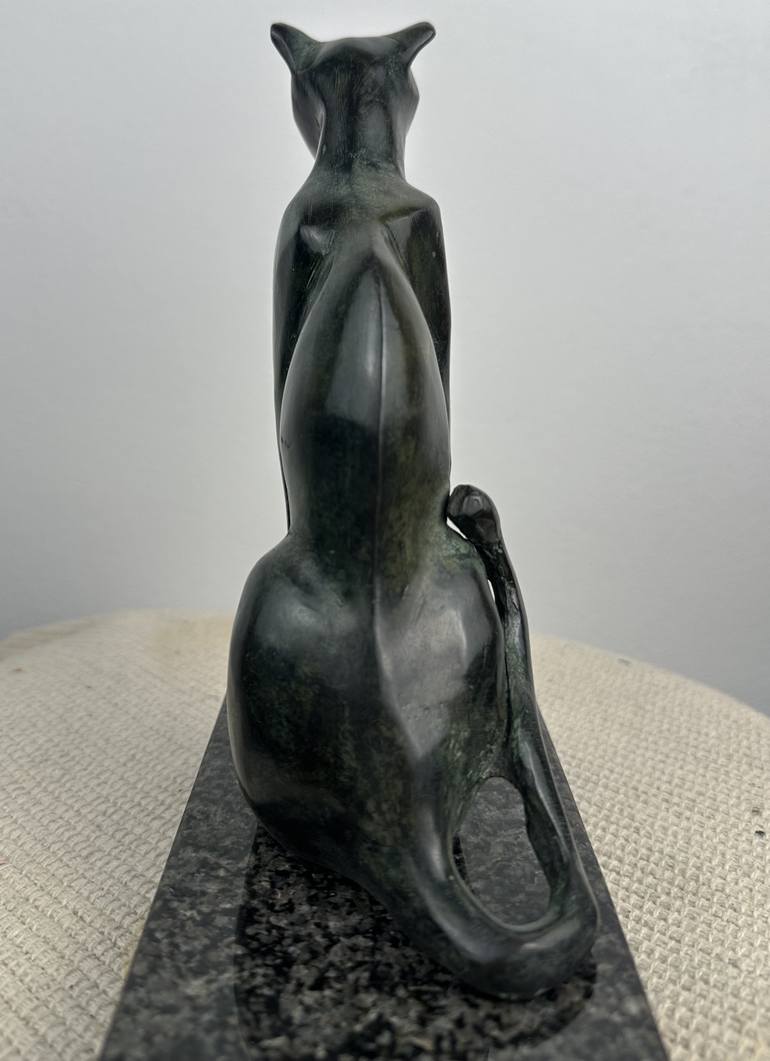 Original Contemporary Cats Sculpture by Kristof Toth