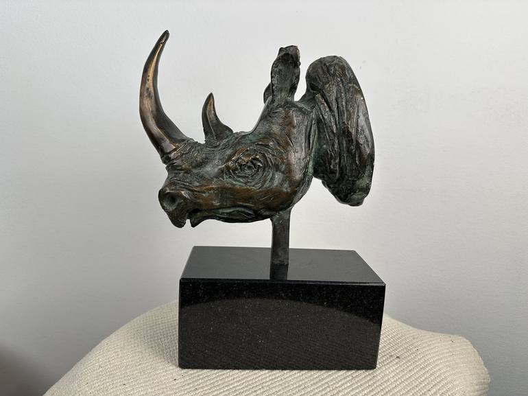 Original Cubism Animal Sculpture by Kristof Toth
