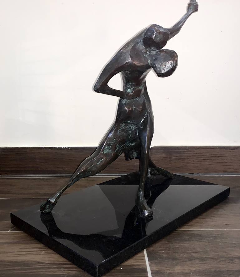 Original Cubism Music Sculpture by Kristof Toth