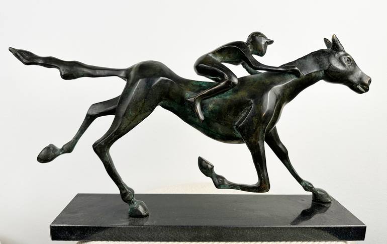 Original Cubism Horse Sculpture by Kristof Toth