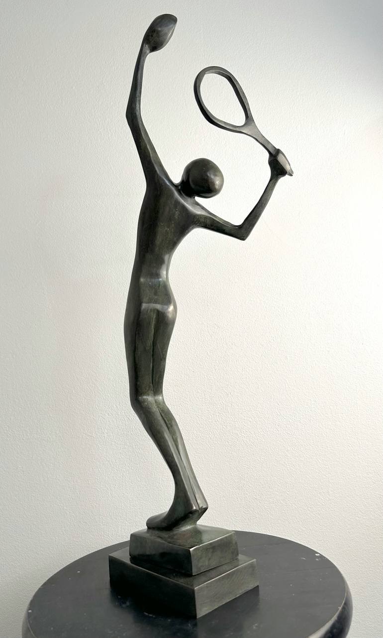 Original Cubism Sports Sculpture by Kristof Toth