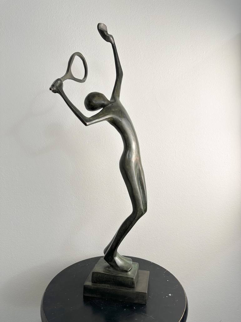 Original Cubism Sports Sculpture by Kristof Toth