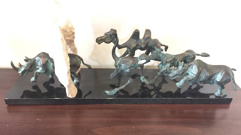 Original Figurative Animal Sculpture by Kristof Toth