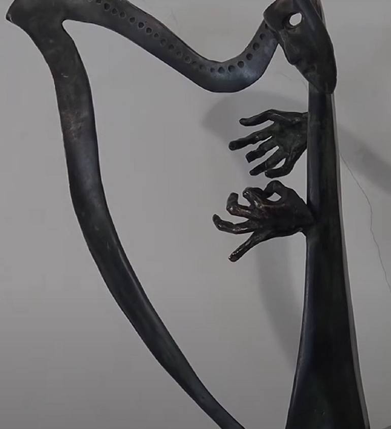 Original Surrealism Music Sculpture by Kristof Toth