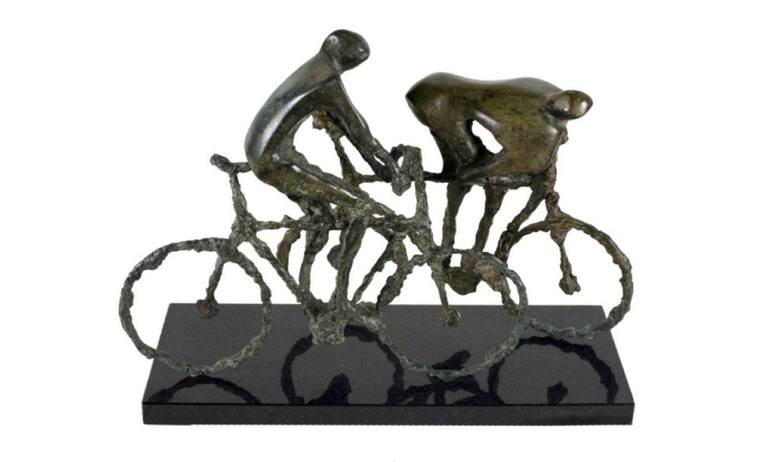 Original Figurative Bike Sculpture by Kristof Toth