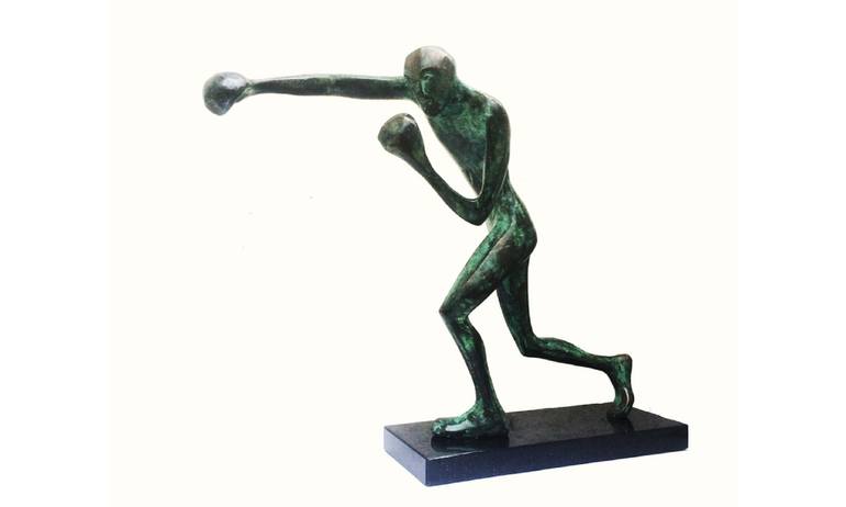 Original Figurative Sport Sculpture by Kristof Toth