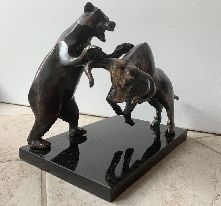 Original Cubism Animal Sculpture by Kristof Toth