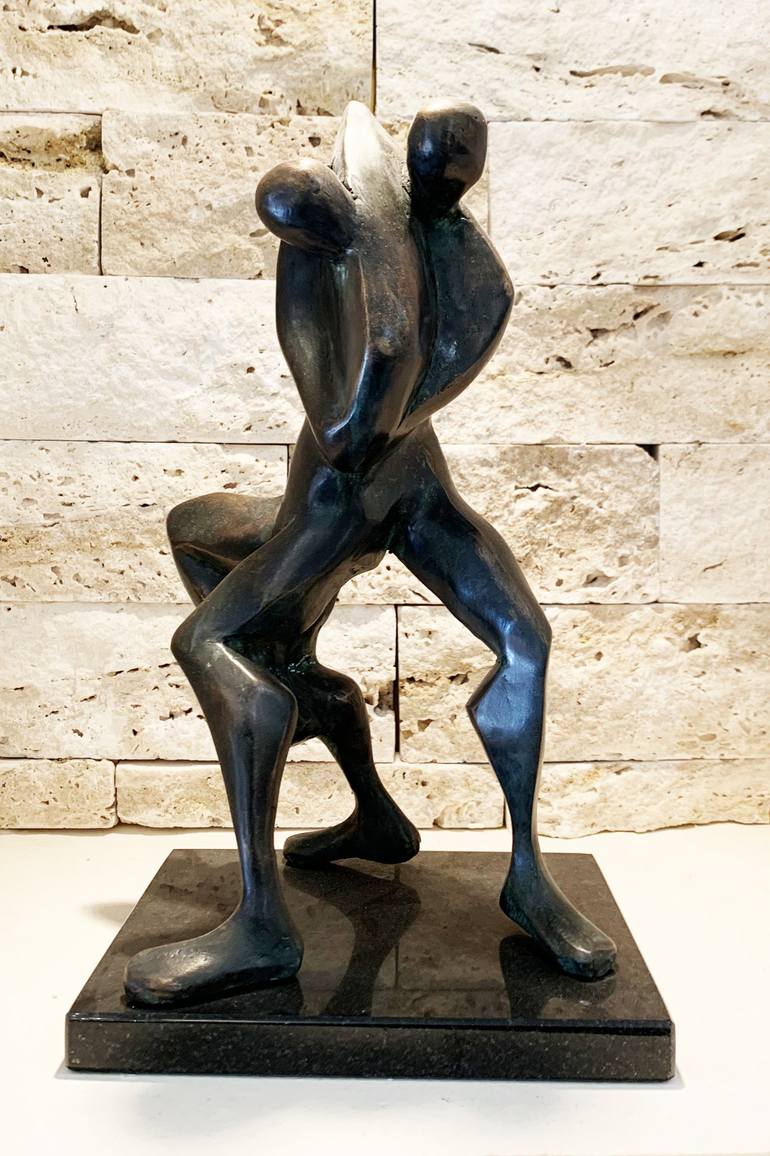 Original Cubism Sport Sculpture by Kristof Toth
