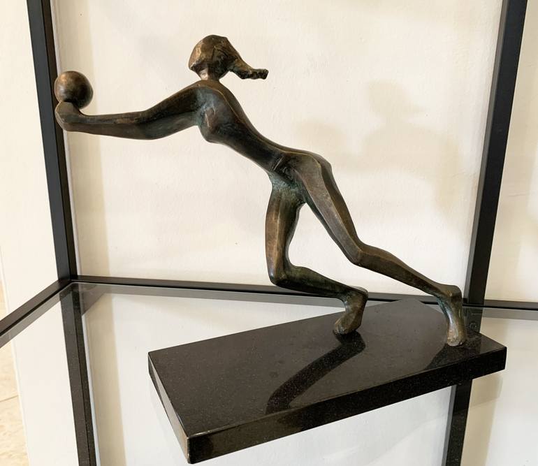 Original Cubism Sport Sculpture by Kristof Toth