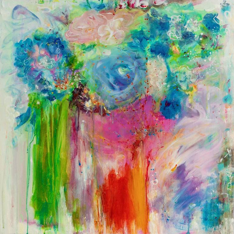 Floral fantasies Painting by ELENA DMITRIEVA | Saatchi Art