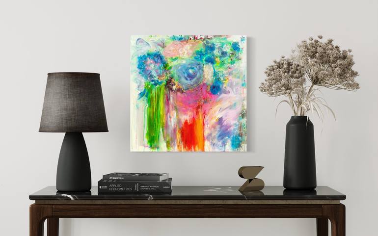 Original Abstract Expressionism Abstract Painting by ELENA DMITRIEVA