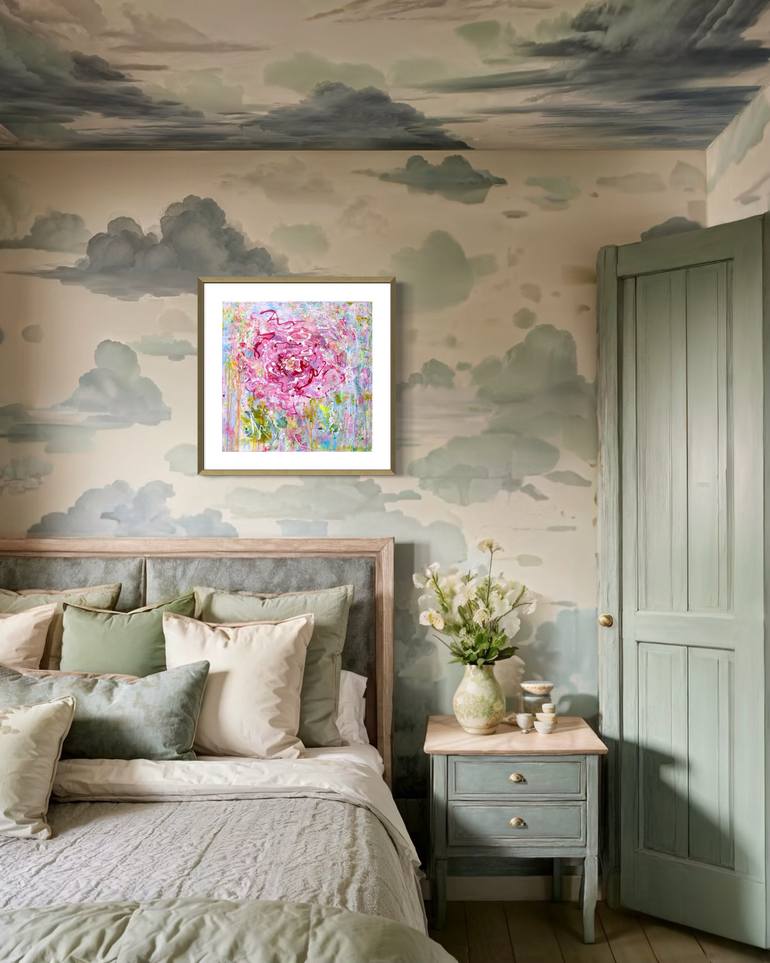 Original Contemporary Floral Painting by Elena Dmitrieva
