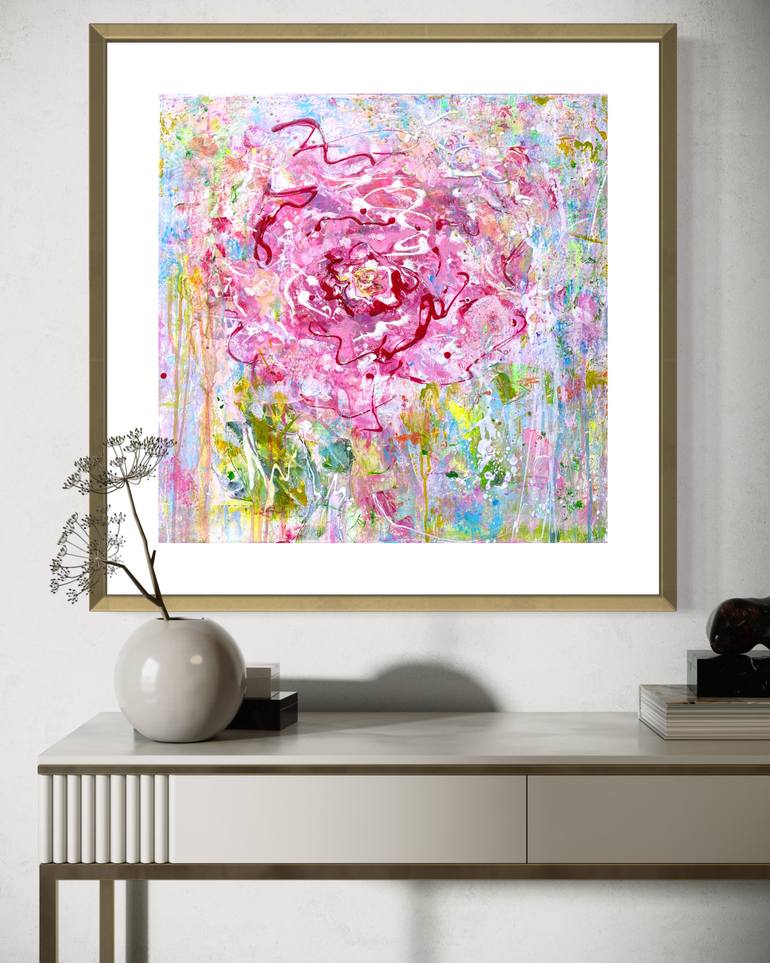 Original Contemporary Floral Painting by Elena Dmitrieva